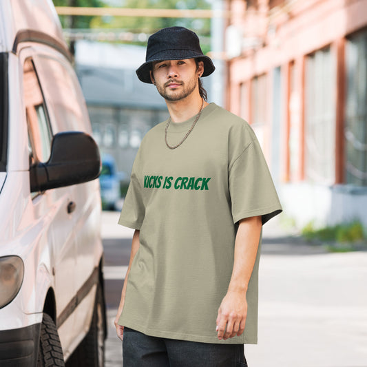 Kick is Crack Oversized faded t-shirt