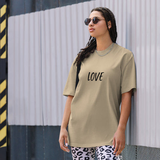 Oversized faded Love t-shirt